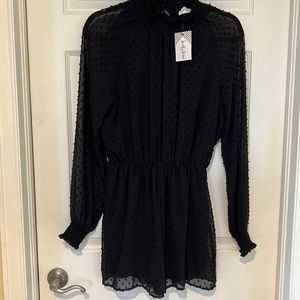 Open back everly size large short jumpsuit/romper